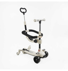 Самокат 5в1 "Skyper" J-47159 (6) колеса PU 125х40мм зі світлом, музика та підсвічування платформи, з ДОП. КОЛЕСАМИ, захисний бампер, в коробці