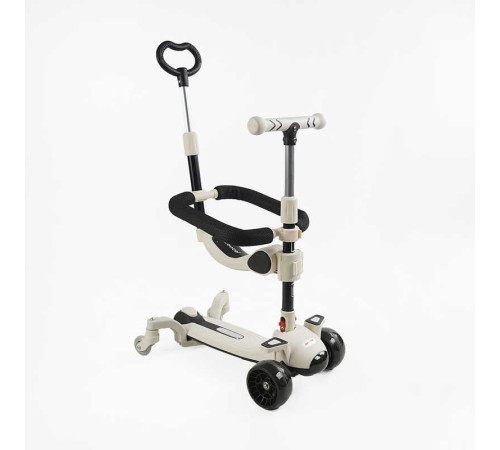 Самокат 5в1 "Skyper" J-47159 (6) колеса PU 125х40мм зі світлом, музика та підсвічування платформи, з ДОП. КОЛЕСАМИ, захисний бампер, в коробці