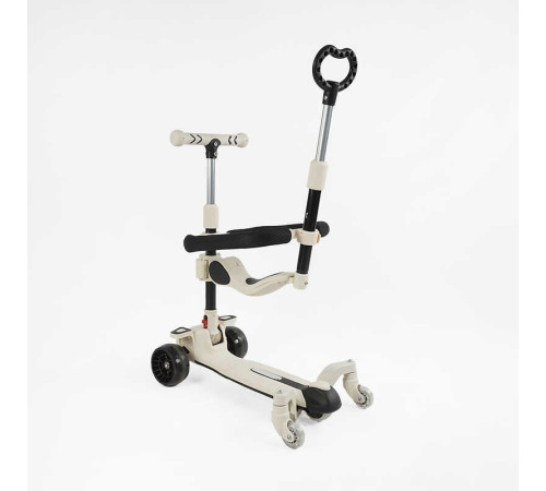 Самокат 5в1 "Skyper" J-47159 (6) колеса PU 125х40мм зі світлом, музика та підсвічування платформи, з ДОП. КОЛЕСАМИ, захисний бампер, в коробці