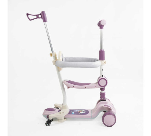 Самокат 5в1 "Skyper" GH-31692 (4) колеса PU125х40мм зі світлом, укр озвучування та підсвічування платформи,с ДОП. КОЛЕСАМИ, захисний бампер, в коробці