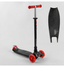 Самокат A 25772 /779-1524 "Best Scooter" (1) 4 колеса PU, СВІТЛО, трубка керма алюмінієва, d передніх коліс = 12 см, d задніх коліс = 8 см, в коробці