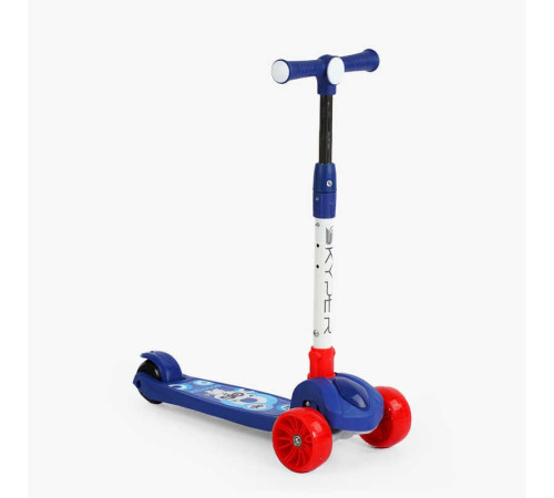 Самокат триколісний "Skyper" SL-3160 (10) колеса PU 125х40мм зі світлом, українське озвучування та підсвічування платформи, кермо складне