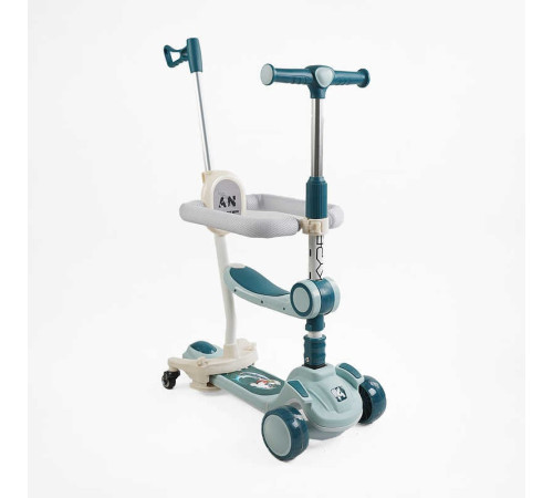 Самокат 5в1 "Skyper" GH-41533 (4) колеса PU125х40мм зі світлом, укр озвучування та підсвічування платформи,с ДОП. КОЛЕСАМИ, захисний бампер, в коробці