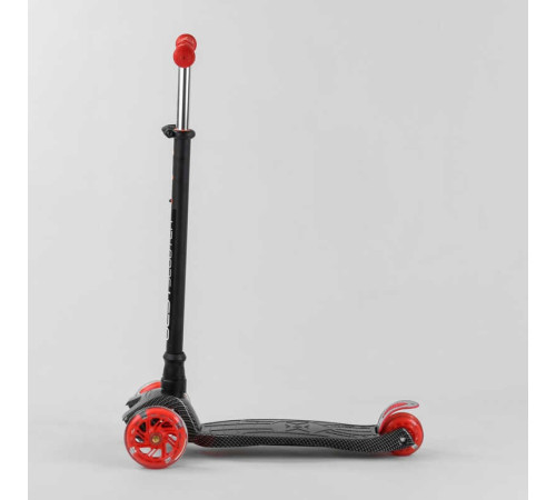 Самокат A 25772 /779-1524 "Best Scooter" (1) 4 колеса PU, СВІТЛО, трубка керма алюмінієва, d передніх коліс = 12 см, d задніх коліс = 8 см, в коробці