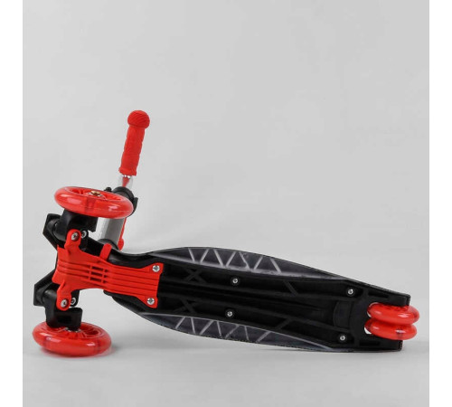 Самокат A 25772 /779-1524 "Best Scooter" (1) 4 колеса PU, СВІТЛО, трубка керма алюмінієва, d передніх коліс = 12 см, d задніх коліс = 8 см, в коробці