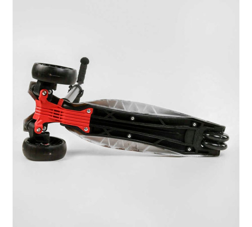 Самокат триколісний MAXI S - 12208 (1) “Best Scooter”, кермо знімне, колеса PU зі світлом, переднє 130х25 мм, задні здвоєні 80х45 мм, в коробці