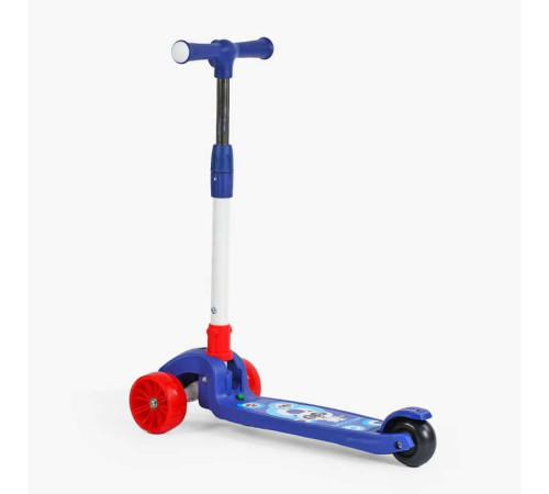 Самокат триколісний "Skyper" SL-3160 (10) колеса PU 125х40мм зі світлом, українське озвучування та підсвічування платформи, кермо складне