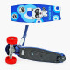 Самокат триколісний "Skyper" SL-3160 (10) колеса PU 125х40мм зі світлом, українське озвучування та підсвічування платформи, кермо складне