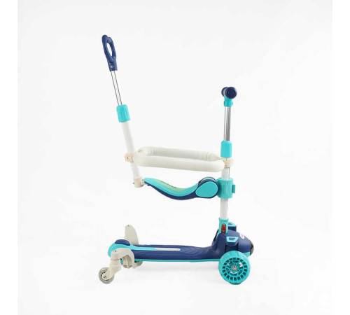 Самокат 5в1 "Skyper" J-58460 (6) колеса PU 125х40мм зі світлом, музика та підсвічування платформи, з ДОП. КОЛЕСАМИ, захисний бампер, в коробці