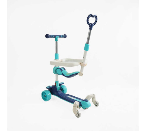 Самокат 5в1 "Skyper" J-58460 (6) колеса PU 125х40мм зі світлом, музика та підсвічування платформи, з ДОП. КОЛЕСАМИ, захисний бампер, в коробці