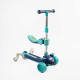 Самокат 5в1 "Skyper" J-58460 (6) колеса PU 125х40мм зі світлом, музика та підсвічування платформи, з ДОП. КОЛЕСАМИ, захисний бампер, в коробці