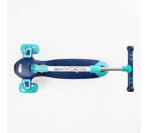 Самокат 5в1 "Skyper" J-58460 (6) колеса PU 125х40мм зі світлом, музика та підсвічування платформи, з ДОП. КОЛЕСАМИ, захисний бампер, в коробці