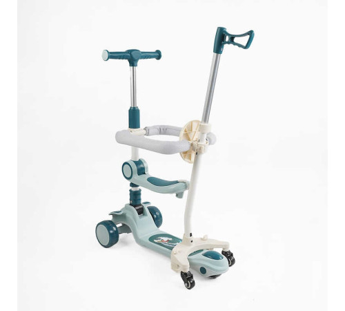 Самокат 5в1 "Skyper" GH-41533 (4) колеса PU125х40мм зі світлом, укр озвучування та підсвічування платформи,с ДОП. КОЛЕСАМИ, захисний бампер, в коробці