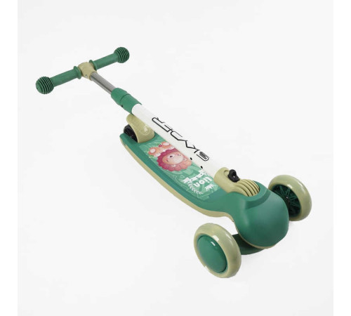 Самокат триколісний "Skyper" MR-01174 (6) колеса PU 114х35мм зі світлом, музика та підсвічування платформи, кермо складне