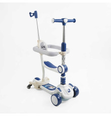 Самокат 5в1 "Skyper" GH-51784 (4) колеса PU125х40мм зі світлом, укр озвучування та підсвічування платформи,с ДОП. КОЛЕСАМИ, захисний бампер, в коробці