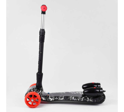 Самокат "Best Scooter" MAXI" 80542 з парогенератором (4) МУЗИКА, ДИМ, ТУРБІНИ, пластмасовий, колеса PU 120х40мм, складне алюмінієве кермо, в коробці