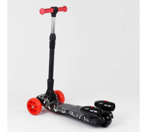 Самокат "Best Scooter" MAXI" 80542 з парогенератором (4) МУЗИКА, ДИМ, ТУРБІНИ, пластмасовий, колеса PU 120х40мм, складне алюмінієве кермо, в коробці