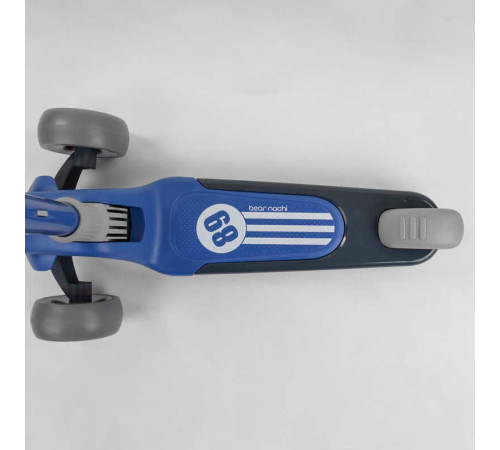 Самокат триколісний RS-8999 (6) Best Scooter, СИНІЙ,  складне алюмінієве кермо, 3 колеса PU зі світлом, d = 120*50 мм – в наличии! Купите сейчас у KAZKOVA