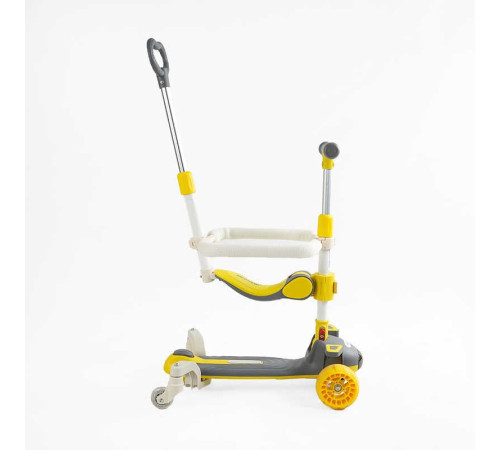 Самокат 5в1 "Skyper" J-69300 (6) колеса PU 125х40мм зі світлом, музика та підсвічування платформи, з ДОП. КОЛЕСАМИ, захисний бампер, в коробці