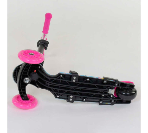 Самокат 5в1 26901 (1) Best Scooter, АБСТРАКЦІЯ, PU колеса, ПІДСВІЧУВАННЯ КОЛІС, в коробці