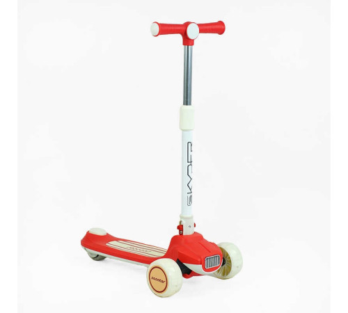 Самокат триколісний "Skyper" Y-80733 (8) колеса PU 125х40мм зі світлом, музика та підсвічування платформи, кермо складне, в коробці