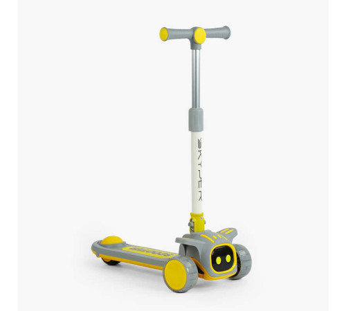 Самокат триколісний "Skyper" RD-3672 (8) колеса PU 125х40мм зі світлом, музика та підсвічування платформи, УКРАЇНСЬКЕ ОЗВУЧУВАННЯ, складне кермо, в пакеті