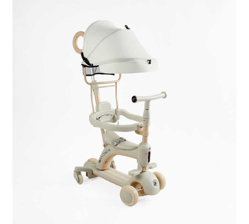 Самокат 5в1 "Skyper" BG-60215 (4) колеса PU 125х35мм зі світлом, УКРАЇНСЬКЕ ОЗВУЧУВАННЯ та підсвічування платформи, з ДОП. КОЛЕСАМИ, захисний бампер