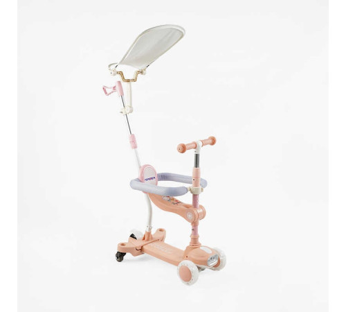 Самокат 5в1 "Skyper" BT-39904 (8) колеса PU125х40мм зі світлом, укр озвучування та підсвічування платформи,с ДОП. КОЛЕСАМИ, захисний бампер, в коробці