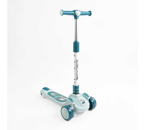 Самокат триколісний "Skyper" RS-46204 (8) колеса PU 125х40мм зі світлом, музика та підсвічування платформи, кермо складне