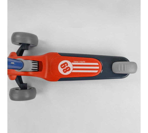 Самокат триколісний RS-9119 (6) Best Scooter, ЧЕРВОНИЙ,  складне алюмінієве кермо, 3 колеса PU зі світлом, d = 120*50 мм – в наличии! Купите сейчас у KAZKOVA