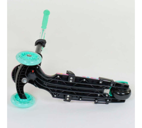 Самокат 5в1 43702 (1) Best Scooter, АБСТРАКЦІЯ, PU колеса, ПІДСВІТКА КОЛІС, в коробці