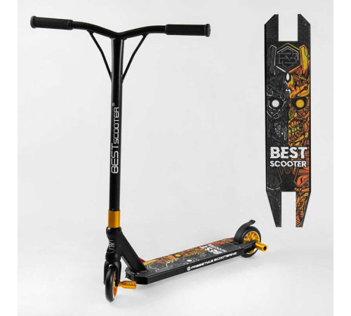 Самокат трюкових Best Scooter 51738 (1) HIC-система, Пегі, алюмінієвий диск і дека, колеса PU d-110 мм, ширина керма - 52 см, висота - 83 см, в коробці – в наличии! Купите сейчас у KAZKOVA