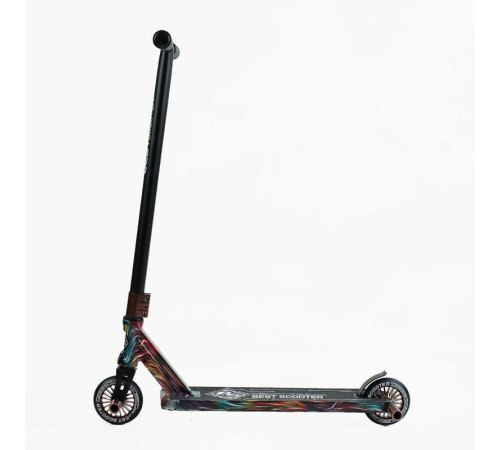 Самокат трюковий Best Scooter BS-99717 (4) HIC-система, ПЕГИ, алюмінієвий диск та дека з ПРИНТОМ, колеса PU, d = 110мм, ширина керма - 60 см, в коробці – в наличии! Купите сейчас у KAZKOVA