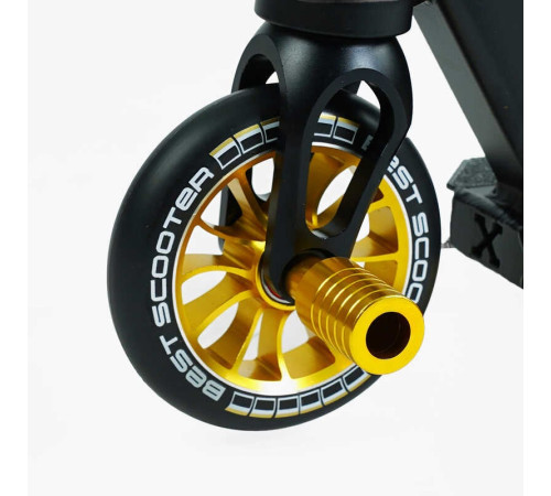 Самокат трюкових Best Scooter 51738 (1) HIC-система, Пегі, алюмінієвий диск і дека, колеса PU d-110 мм, ширина керма - 52 см, висота - 83 см, в коробці – в наличии! Купите сейчас у KAZKOVA