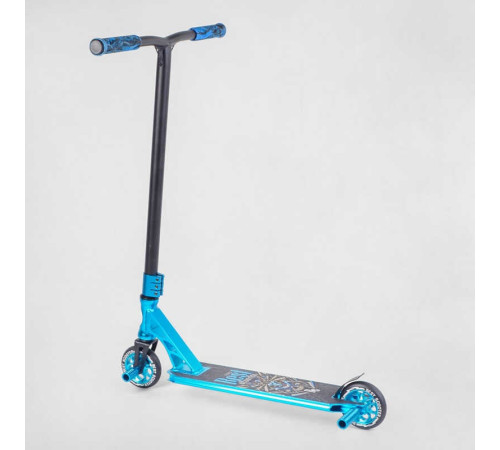 Самокат трюковий 53480 Best Scooter (4) HIC-система, ПЕГИ, алюмінієвий диск та дека, АНОДОВАНЕ ФАРБУВАННЯ, колеса PU, d=110 мм, ширина керма - 60 см