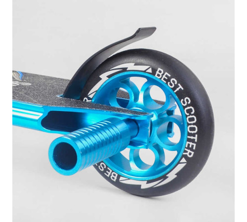 Самокат трюковий 53480 Best Scooter (4) HIC-система, ПЕГИ, алюмінієвий диск та дека, АНОДОВАНЕ ФАРБУВАННЯ, колеса PU, d=110 мм, ширина керма - 60 см