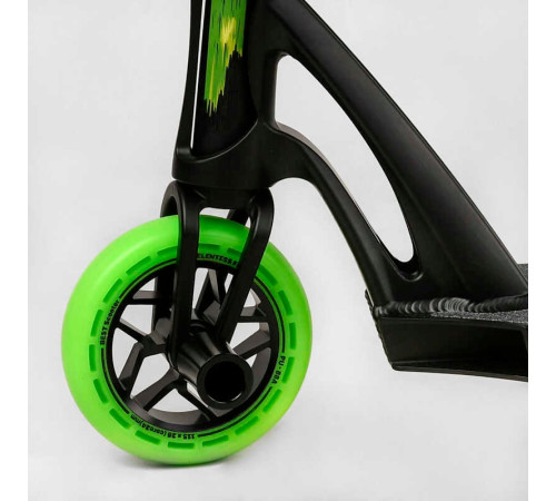 Самокат трюковий МТ-60611 Best Scooter (4) "FEAR", SCS-система, ПЕГИ, алюмінієвий диск та дека, колеса PU, d=115мм, ширина керма 58 см