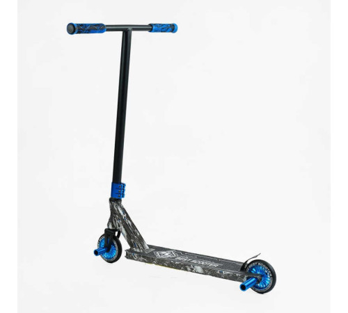 Самокат трюковий Best Scooter BS-99808 (4) HIC-система, ПЕГИ, алюмінієвий диск та дека з ПРИНТОМ, колеса PU, d = 110мм, ширина керма - 60 см, в коробці – в наличии! Купите сейчас у KAZKOVA