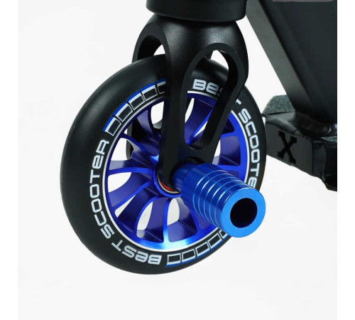 Самокат трюковий Best Scooter 54528 (1) HIC-система, ПЕГИ, алюмінієвий диск та дека, колеса PU d-110мм, ширина керма-52см, висота - 83см, в коробці – в наличии! Купите сейчас у KAZKOVA