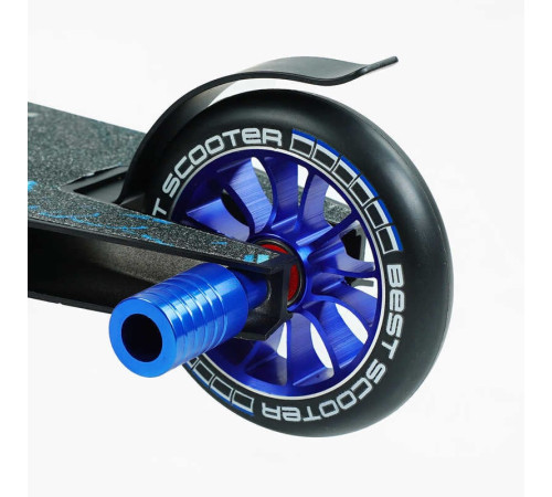 Самокат трюковий Best Scooter 54528 (1) HIC-система, ПЕГИ, алюмінієвий диск та дека, колеса PU d-110мм, ширина керма-52см, висота - 83см, в коробці – в наличии! Купите сейчас у KAZKOVA