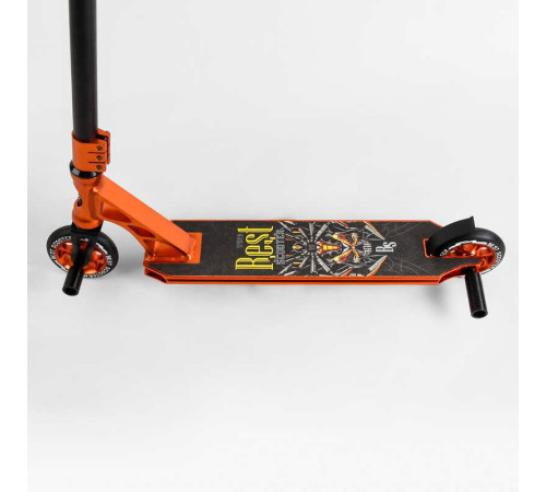 Самокат трюковий 53880 Best Scooter (4) HIC-система, ПЕГИ, алюмінієвий диск та дека, АНОДОВАНЕ ФАРБУВАННЯ, колеса PU, d = 110мм, ширина керма - 60 см
