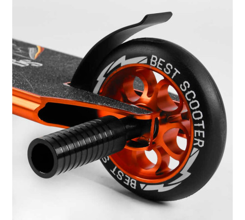 Самокат трюковий 53880 Best Scooter (4) HIC-система, ПЕГИ, алюмінієвий диск та дека, АНОДОВАНЕ ФАРБУВАННЯ, колеса PU, d = 110мм, ширина керма - 60 см