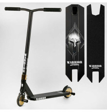 Самокат трюковий Т-50615 Best Scooter (4) "Warrior", HIC-система, ПЕГИ, алюмінієвий диск та дека, колеса PU, d=120 мм, ширина керма 58 см
