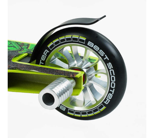 Самокат трюкових Best Scooter 57870 (1) HIC-система, Пегі, алюмінієвий диск і дека, колеса PU d-110 мм, ширина керма - 52 см, висота - 83 см, в коробці