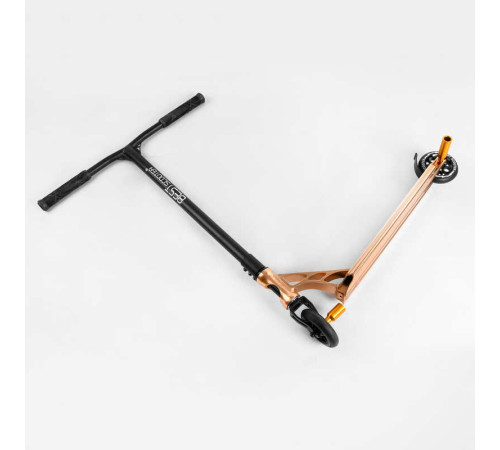 Самокат трюковий 55084 Best Scooter (4) HIC-система, ПЕГИ, алюмінієвий диск та дека, АНОДОВАНЕ ФАРБУВАННЯ, колеса PU, d = 110мм, ширина керма - 60 см
