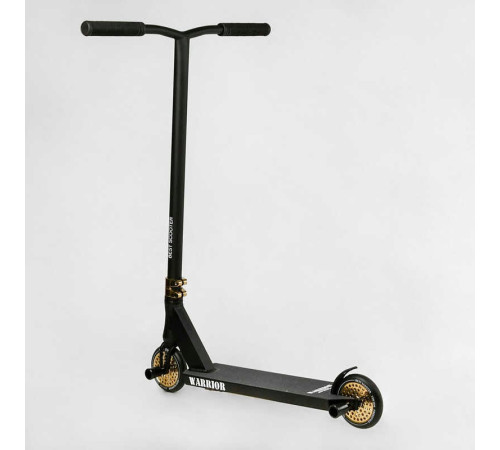 Самокат трюковий Т-50615 Best Scooter (4) "Warrior", HIC-система, ПЕГИ, алюмінієвий диск та дека, колеса PU, d=120 мм, ширина керма 58 см