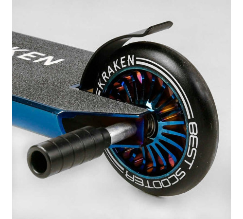 Самокат трюковий KR-71078 Best Scooter (4) "Kraken" HIC-система, ПЕГИ, алюмінієвий диск та дека, АНОДОВАНИЙ, колеса PU 110мм, ширина керма 58 см – в наличии! Купите сейчас у KAZKOVA