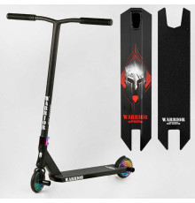 Самокат трюковий Т-60738 Best Scooter (4) "Warrior", HIC-система, ПЕГИ, алюмінієвий диск та дека, колеса PU, d=120 мм, ширина керма 58 см