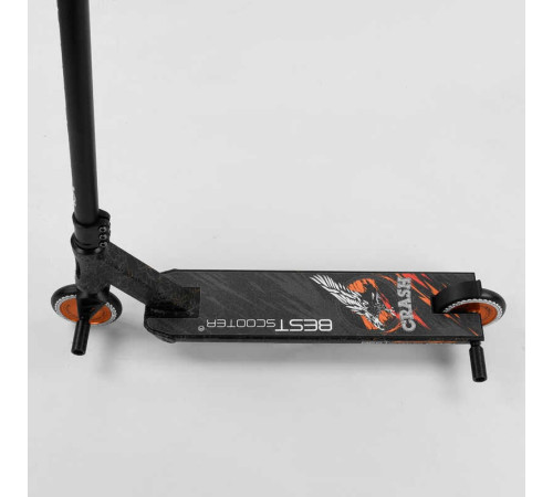 Самокат трюковий 65640 Best Scooter (4) "CRASH" HIC-система, ПЕГИ, алюмінієвий диск і дека, колеса 110 мм PU, ширина керма - 57 см, в коробці – в наличии! Купите сейчас у KAZKOVA