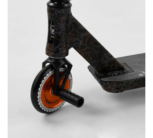 Самокат трюковий 65640 Best Scooter (4) "CRASH" HIC-система, ПЕГИ, алюмінієвий диск і дека, колеса 110 мм PU, ширина керма - 57 см, в коробці – в наличии! Купите сейчас у KAZKOVA